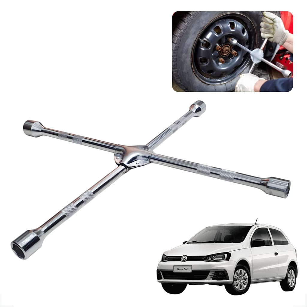 Chave Roda Cruz Profissional Carro Aro 13 14 15 16 17 18 20