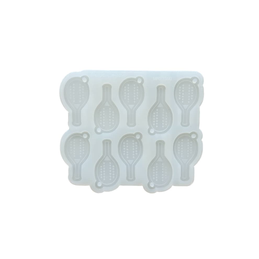 Molde Silicone Platina para Resina 10 Raquetes Beach Tennis