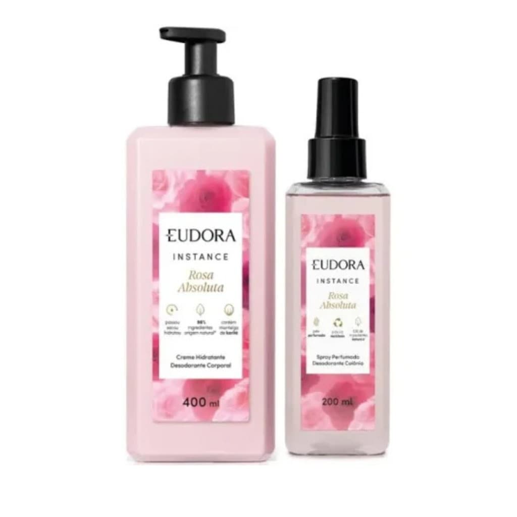 Rosa absoluta instance Eudora - COMBO hidratante + spray perfumado