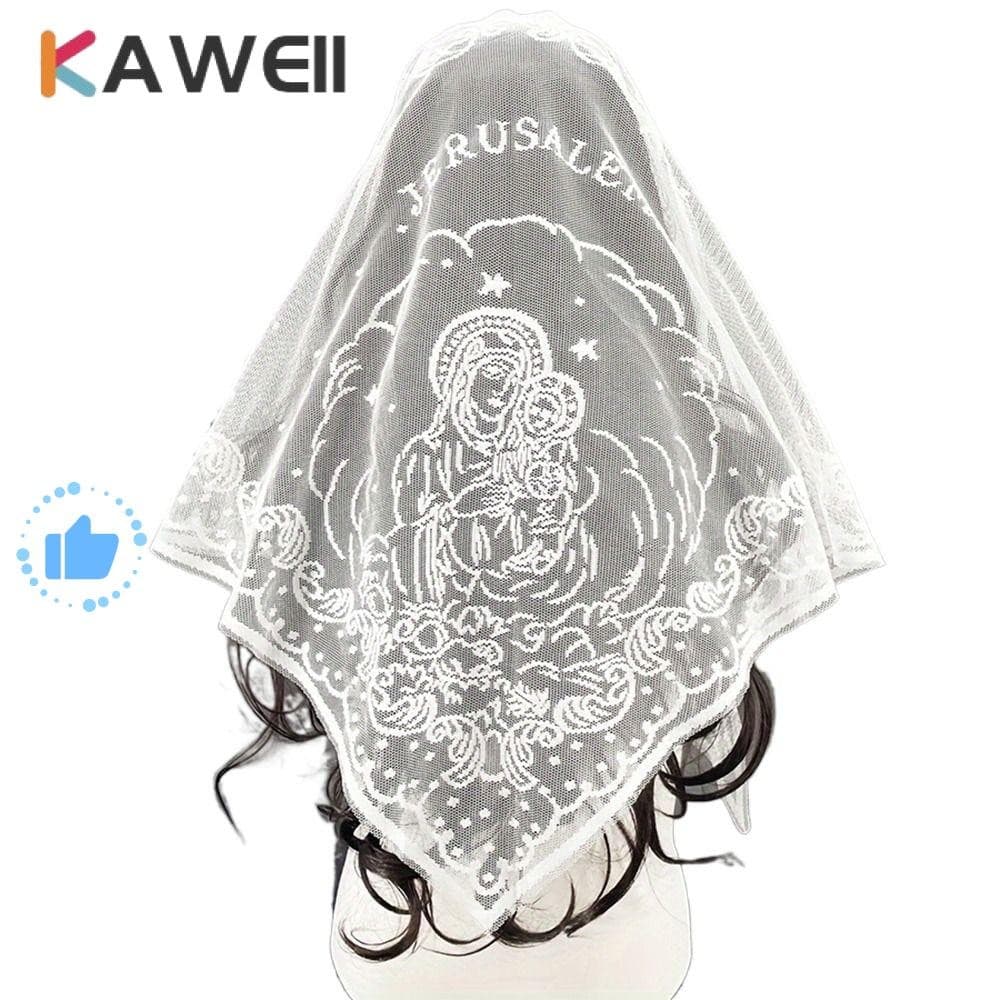 Lenço De Renda KAWEII , Bandana Foulard De Cor Sólida Vazada , Fina Bordado Para Mulheres