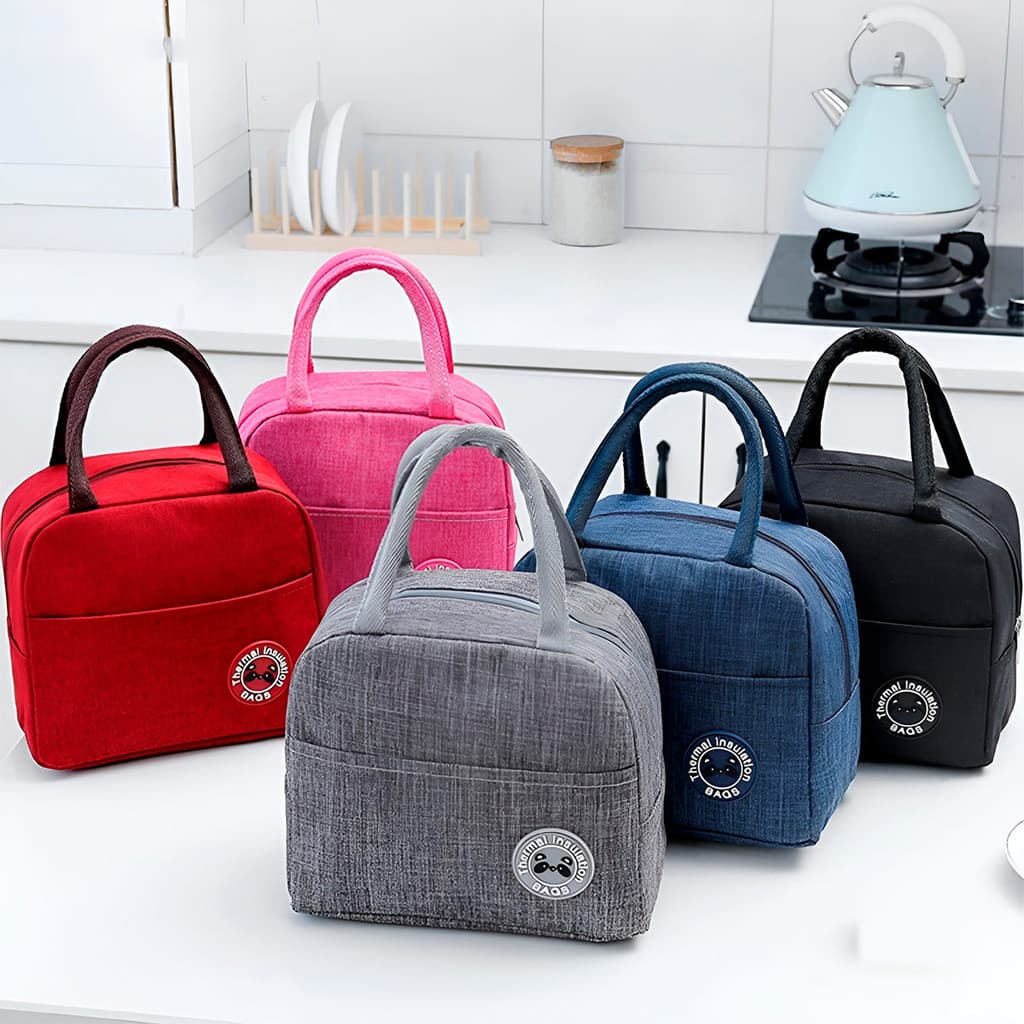 Bolsa Lancheira Térmica Vermelha para Trabalho e Academia