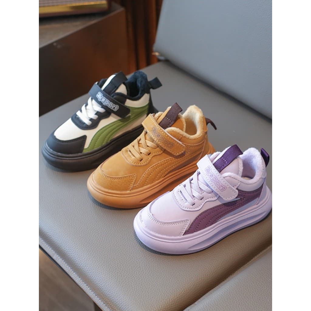 Crianças sapatos esportivos 2023 outono inverno novo estilo meninos sapatos meninas Anti-deslizamento tênis versão corea