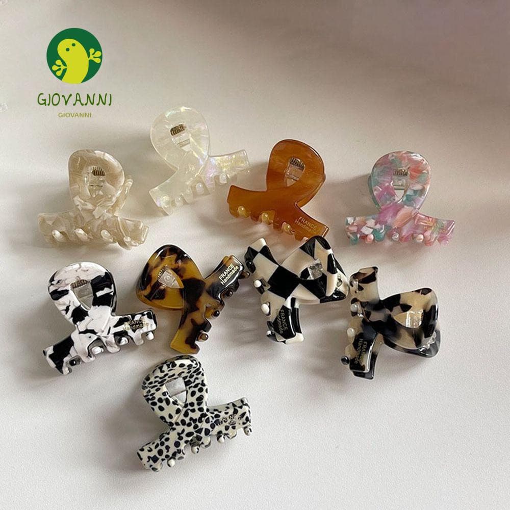 GIOVANNI Pequena Garra De Cabelo Cruz Criança Hairpin Checkerboard Adorável Bonito Clipe Lateral Simples Estilo Coreano