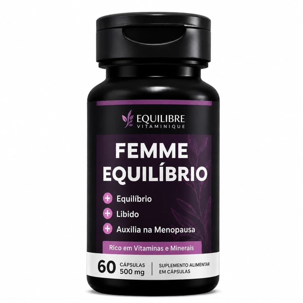 Femme Equilíbrio 500mg Vitaminas Minerais P/ Mulher