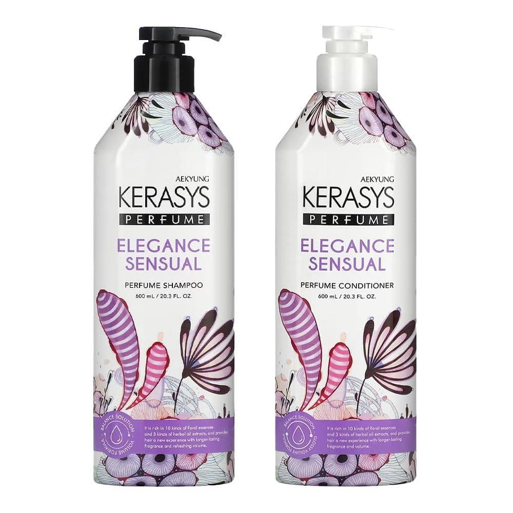 Conjunto de Shampoo e Condicionador Perfumado Kerasys 20.3 fl oz / 600 ml (Elegância e Sensualidade) 4SHB