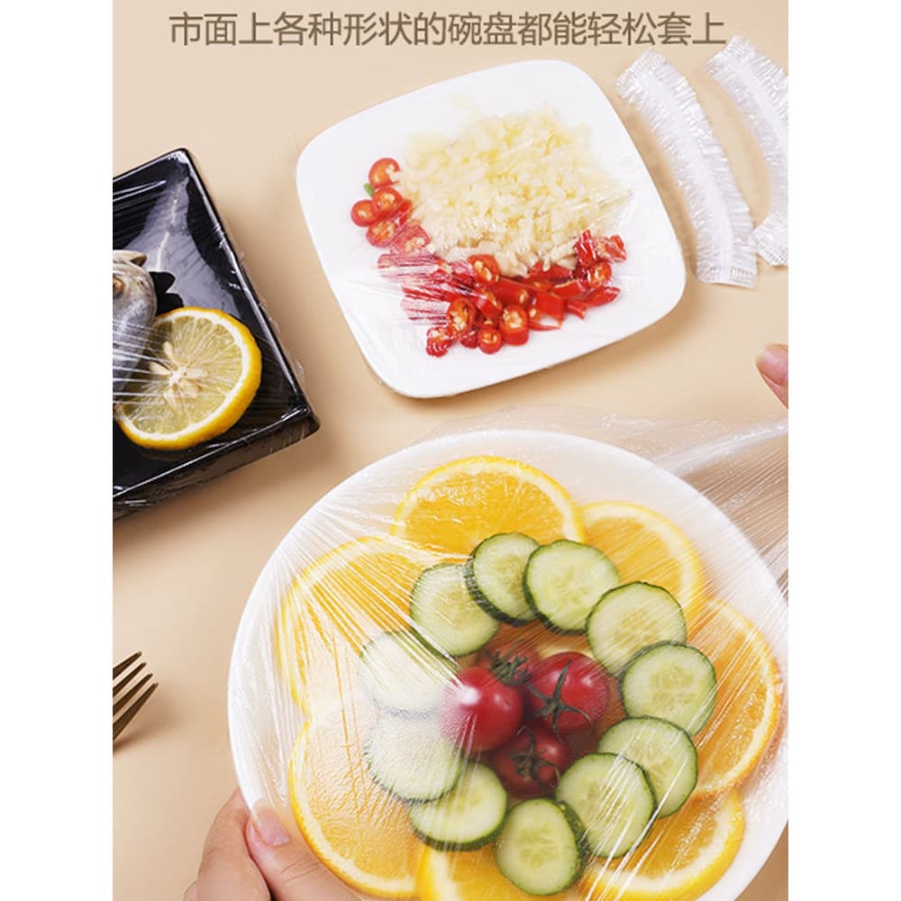 Capa de plástico descartável de qualidade alimentar, capa de filme para alimentos, tamanho grande, pvdc, empacotador esp