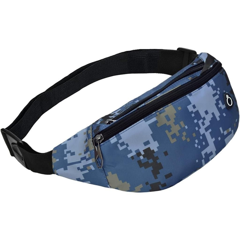 Bolsa de Cintura Unissex, Bolsa de Cintura Esportiva Impermeável, Bolsa de Cintura para Viagem, Caminhada e Corrida K0DM