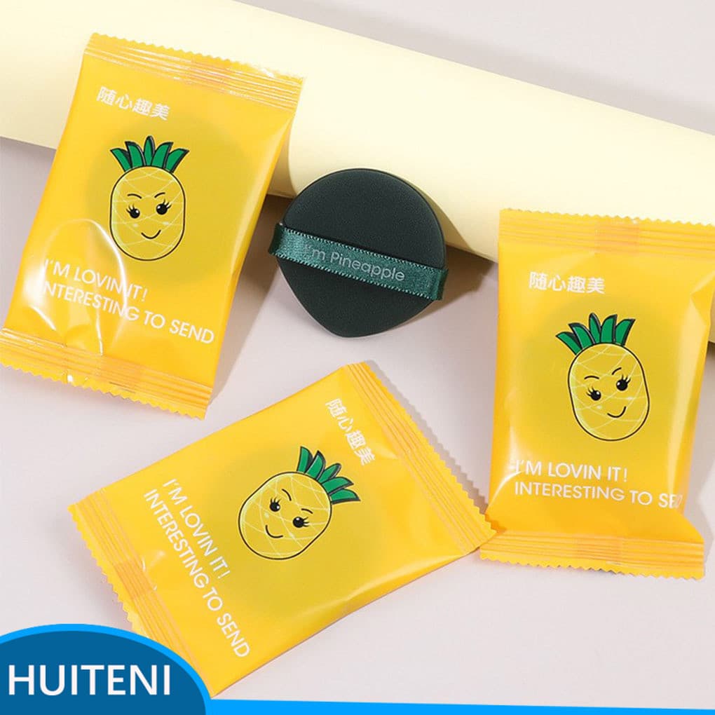 2/3 Pacote De 7 Cosméticos Puff Molhado Seco Fundação BB Creme Aplicador Duplo Lado Macio Lavável Reutilizável Compõem E