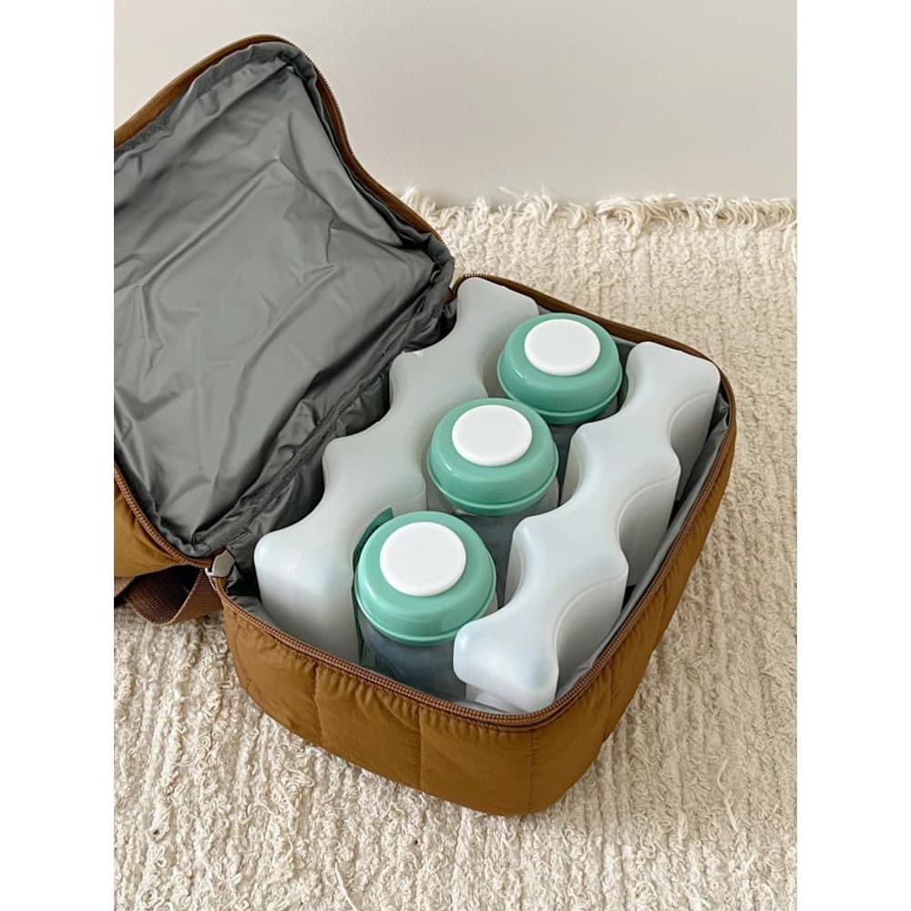 Trabalho de volta saco de leite geladeira equipamento portátil saco de isolamento azul gelo mamãe armazenamento de leite