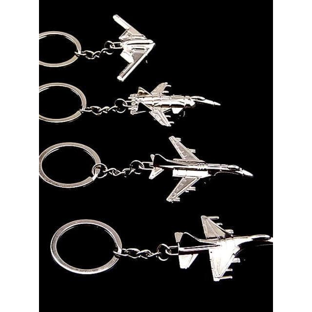 Frete grátis novo produto requintado Mini pequeno avião lutador modelo helicóptero anel chaveiro DIY pingente na moda