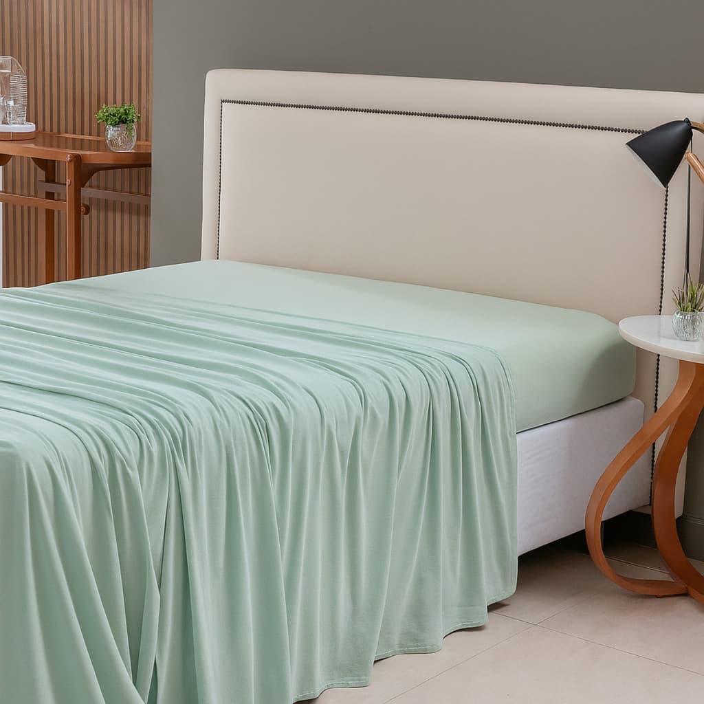 Lençol Avulso Sem Elástico Estampa Lisa 100% Algodão Kit de Cama Solteiro Casal Queen e King