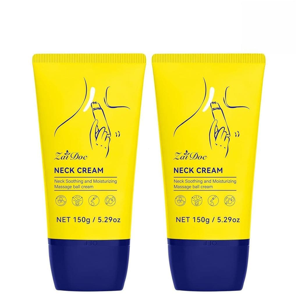 2 Creme para Pescoço com Rolo, Creme Anti-envelhecimento para Pescoço e Seios, Contém Múltiplos Peptídeos, Colágeno, Usa