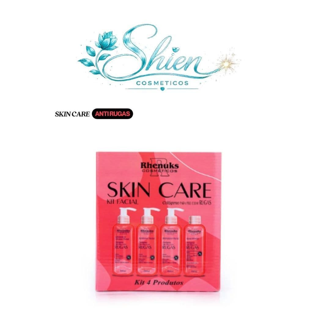 Kit Skin Care Anti Rugas Com 4 Itens Rhenuks Cosméticos (Afilhado)