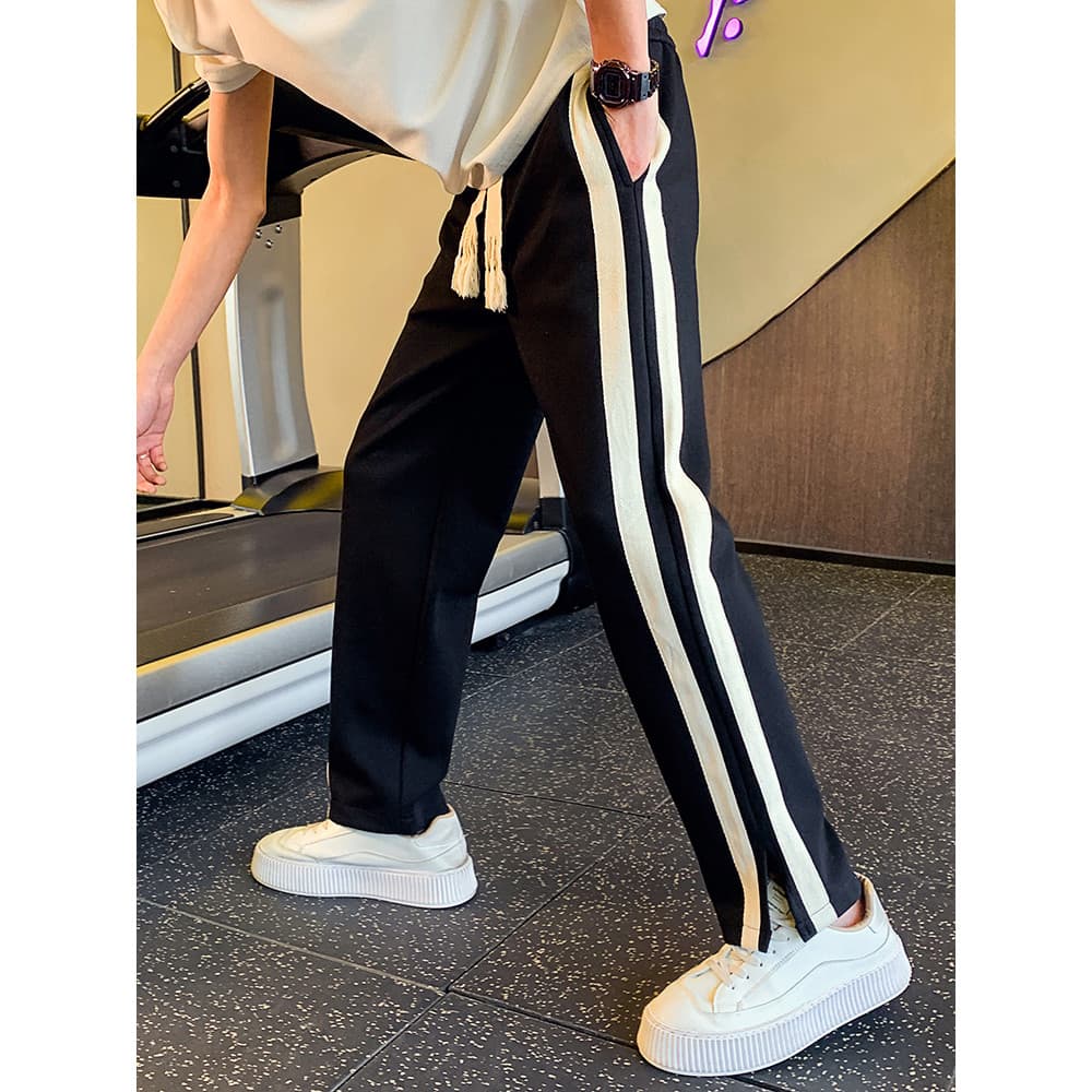 Calças de seda gelo dos homens verão Street Wear plâncton bonito esportes tornozelo comprimento Sweatpants 2026 novo est