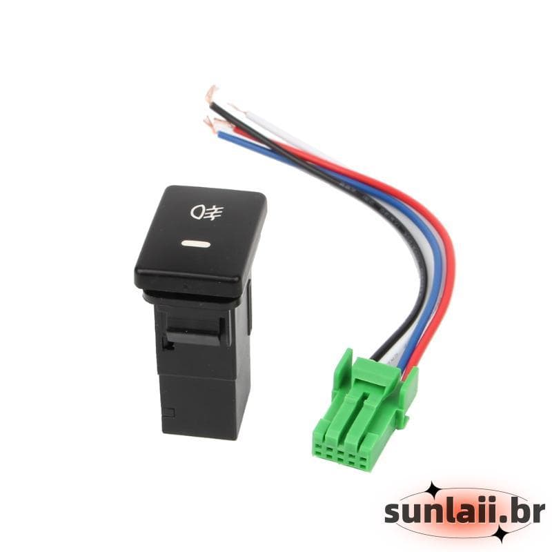 Interruptores Luz Nevoeiro Frontal DC12V Reforçados SUNLAII Botão 4 Fios Para Vários Modelos