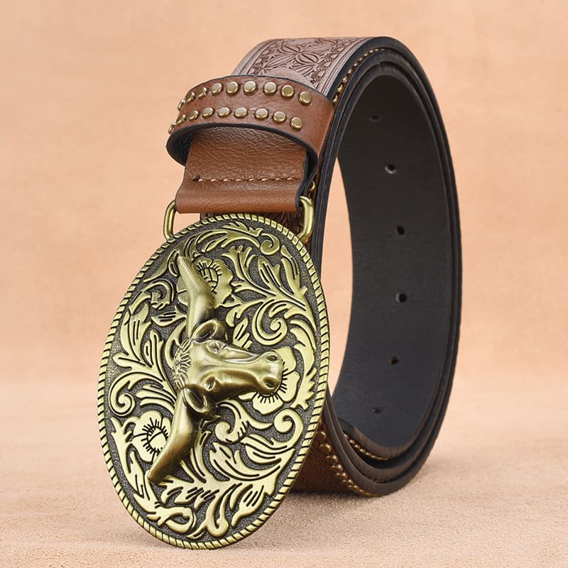 2026 Retro masculino cinto rebite em relevo cinto moda masculina calças cinto masculino Wenzhou na moda