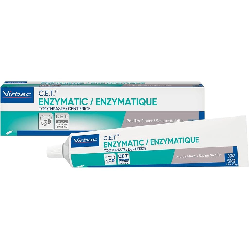Virbac C.E.T. ®   Pasta de dente enzimática | Controle do tártaro e placa dentária, hálito fresco. | Pasta de Dente para