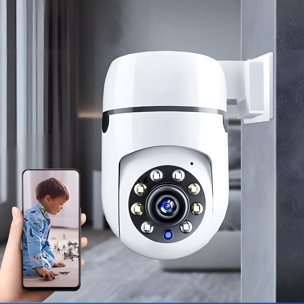 Câmera Tomada Inteligente WiFi Com Áudio e Controle pelo Aplicativo Yoosee Novete