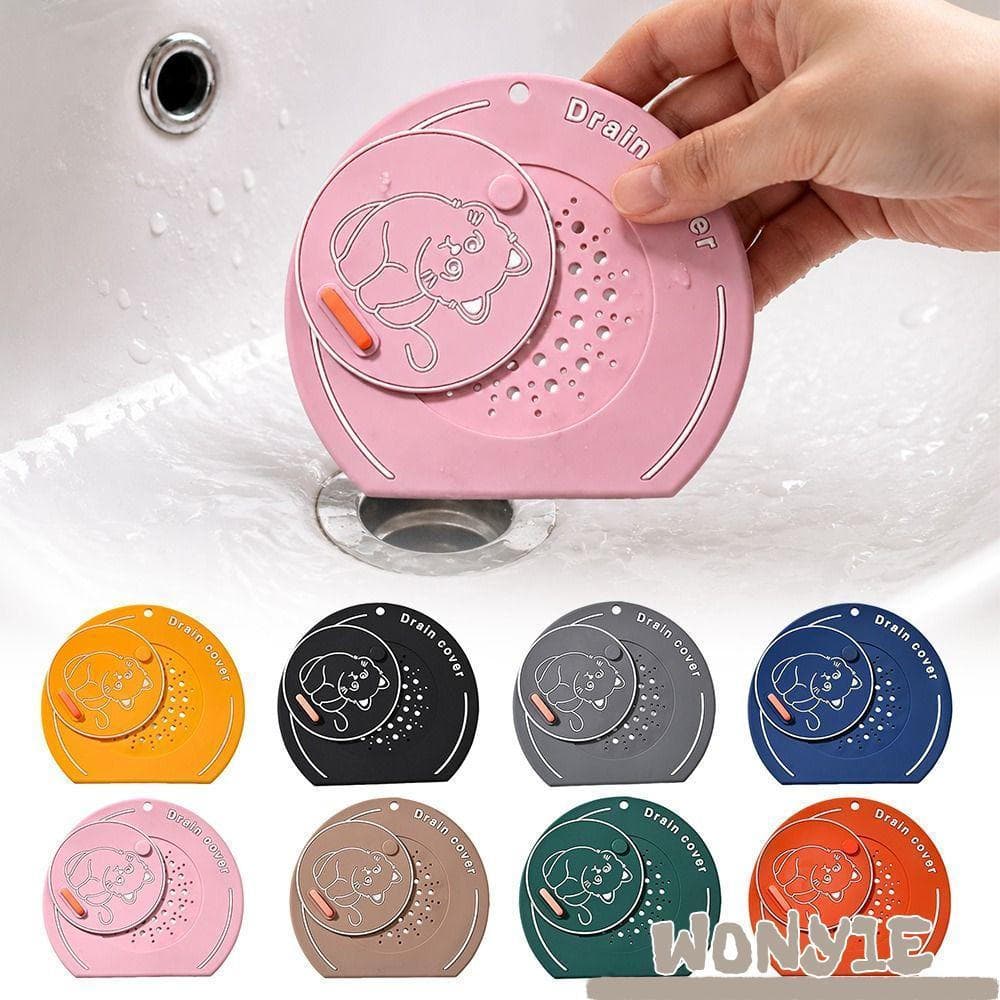 Capa De Drenagem De Piso WONY1E , Tapete De Silicone Anti-Insetos Vedação De Pia De Cozinha De Gato De Desenho Animado O