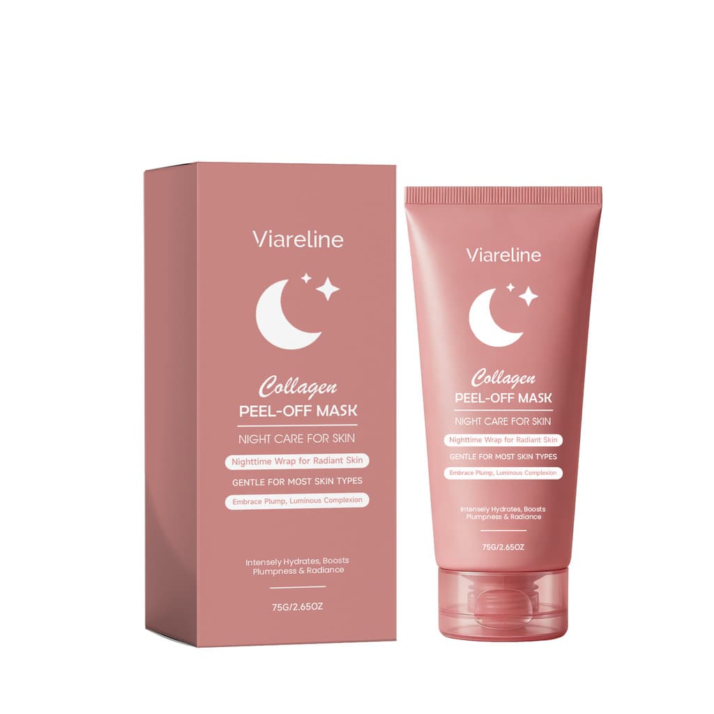 Viareline Collagen Peel Off Mask Máscara Facial Hidratante Diária Suave