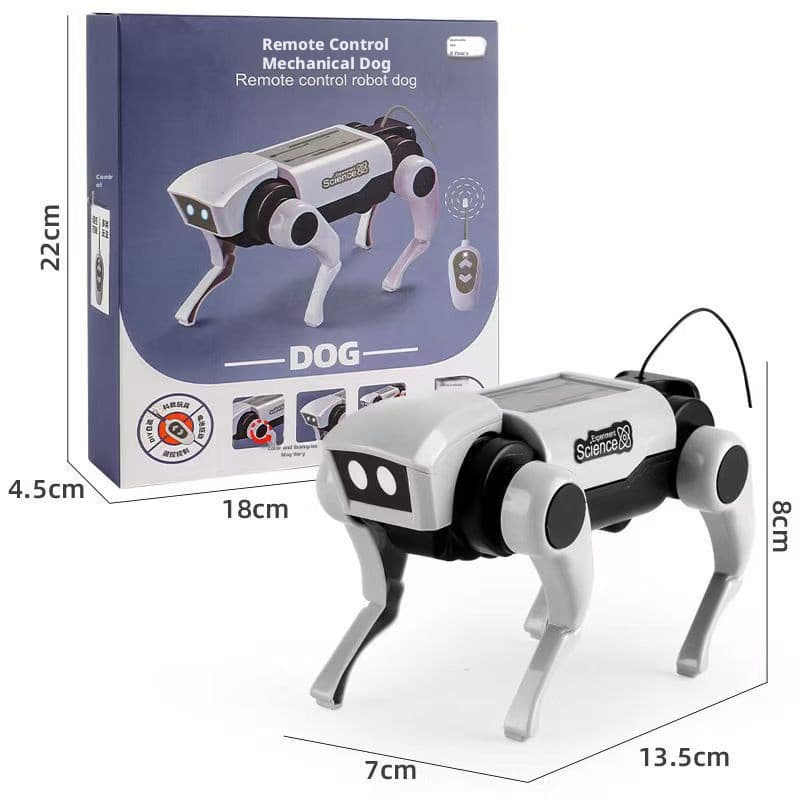 Conjunto mecânico de controle remoto para cães, combinação de brinquedos para supermercado, cachorro mecânico masculino,