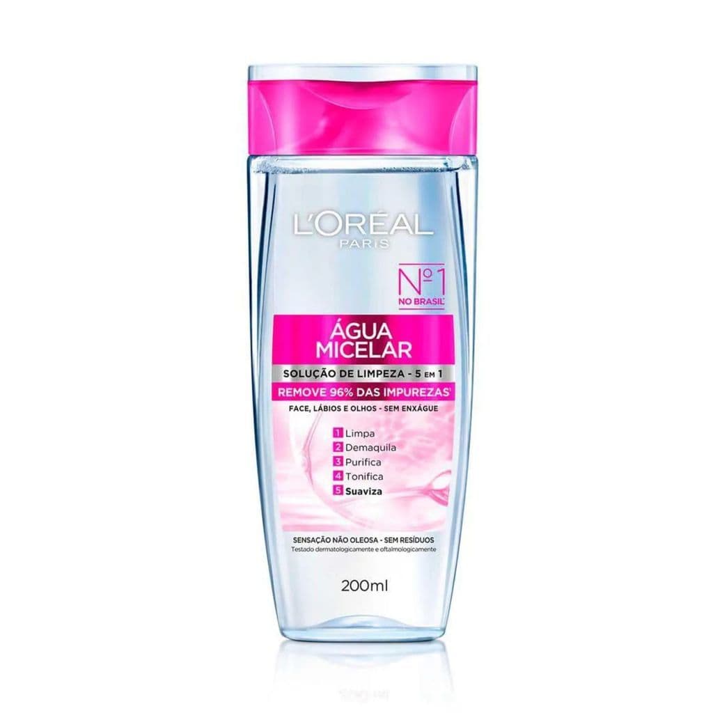 Água Micelar L'Oréal Paris Solução de Limpeza 5 em 1 200ml