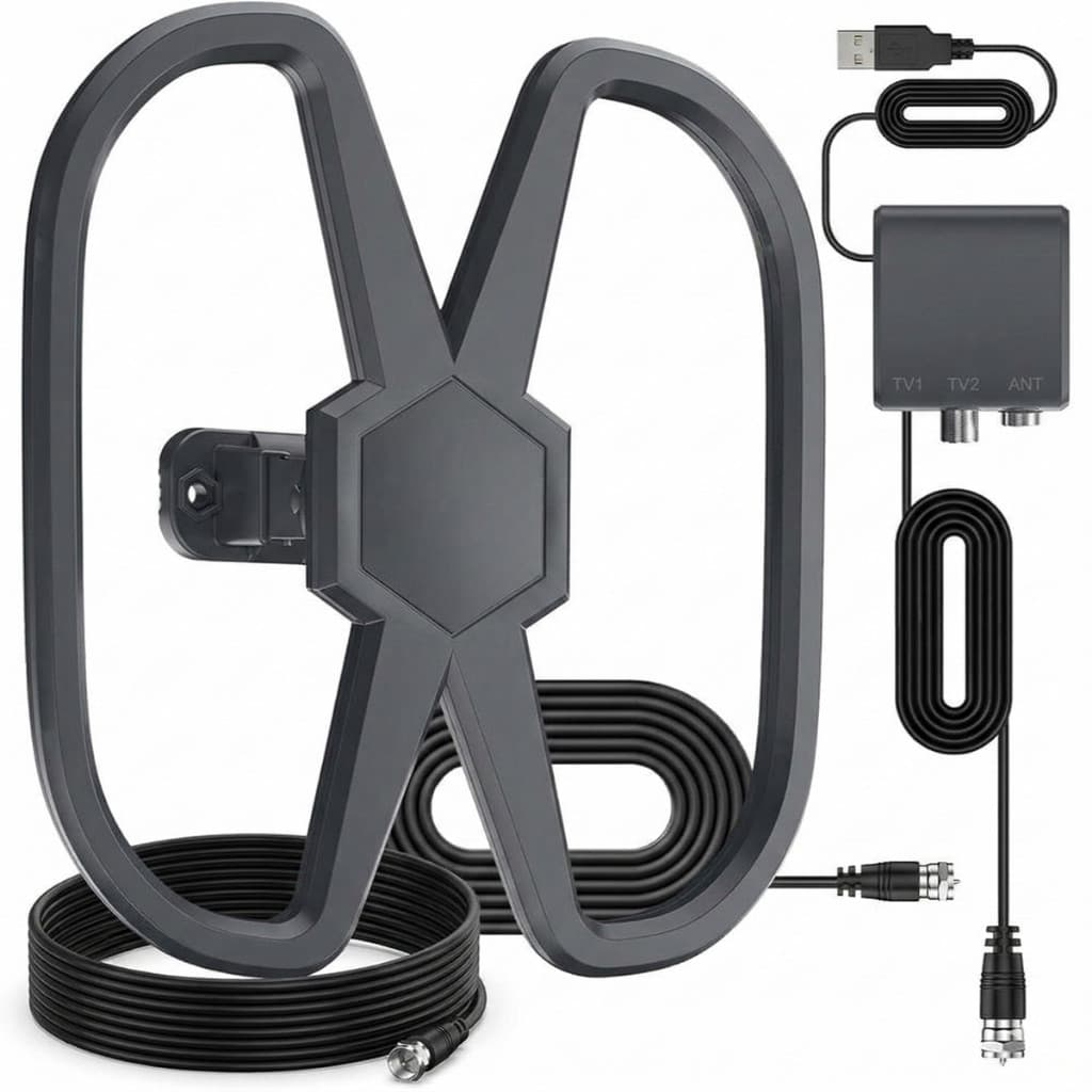 Antena Digital HDTV Longo Alcance Interna Externa Para Tv Antena HDTV Para Smart TV 2025