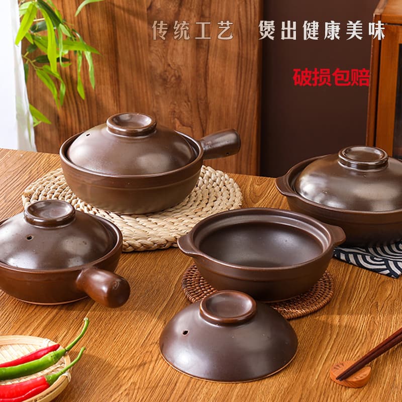Claypot caçarola de arroz resistente a altas temperaturas pequena caçarola com alça macarrão de arroz caçarola especial