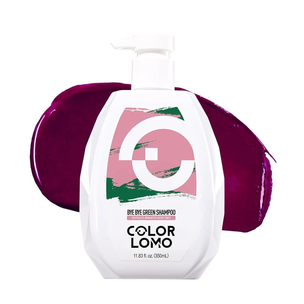 Shampoo COLORLOMO Bye Bye Green, Neutraliza Tons Verdes Indesejados, Sem Sulfato, Corretor de Cor para Cabelos Loiros, D