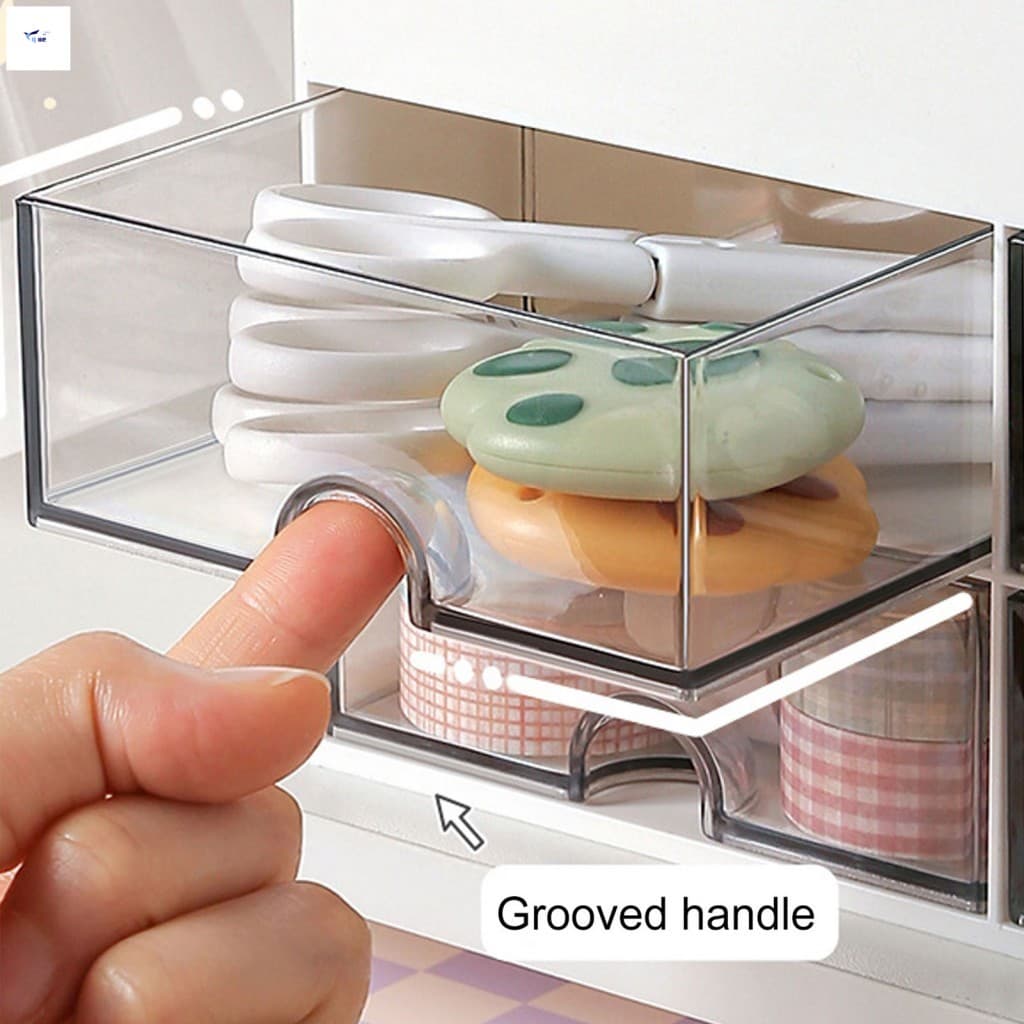 Multi Gaveta Organizador Caixa Material HIPS + PS Para Armazenamento De Mesa De Estudante Peso 482g