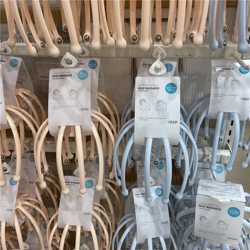 Produto famoso massageador de cabeça polvo couro cabeludo massageador cabeça-agarrar ferramenta útil instrumento de mass