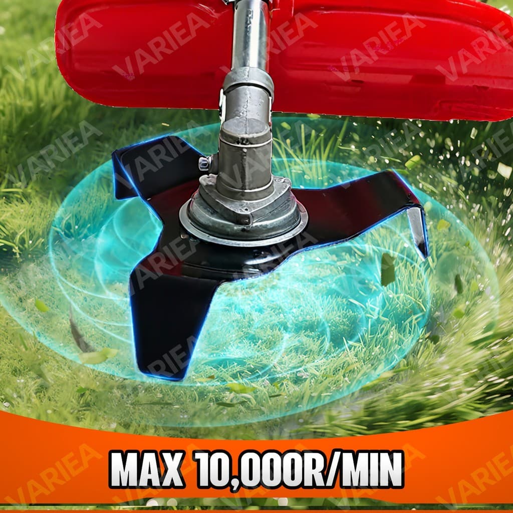 VARIEA-1pc Espessura 3.0 mm de alta qualidade Lâmina de cortador de grama de Metal 3T de 10 polegadas com furo de instal