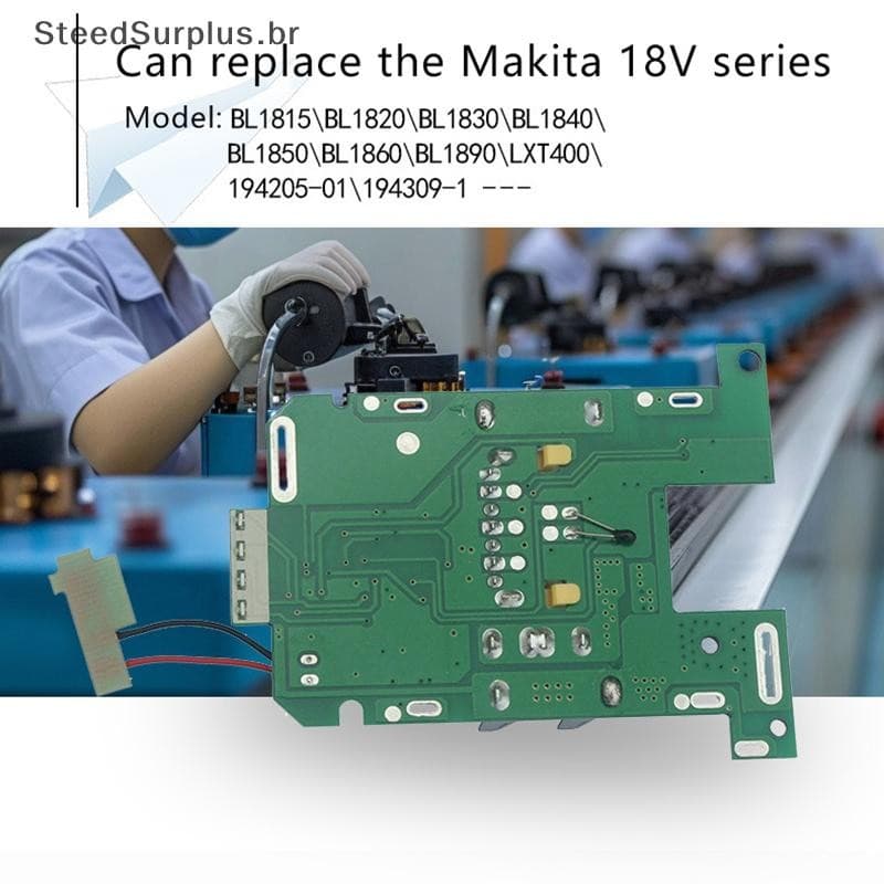 SS BL1830 Li-Ion Bateria BMS PCB Placa De Proteção De Carregamento Para Ferramenta 18V BR