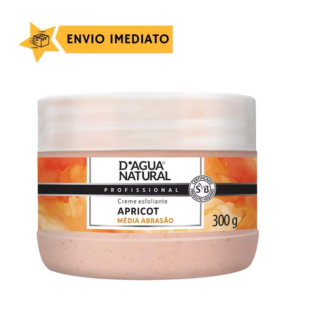 Creme Esfoliante Apricot Médio Abrasao 300g - Dagua Natural