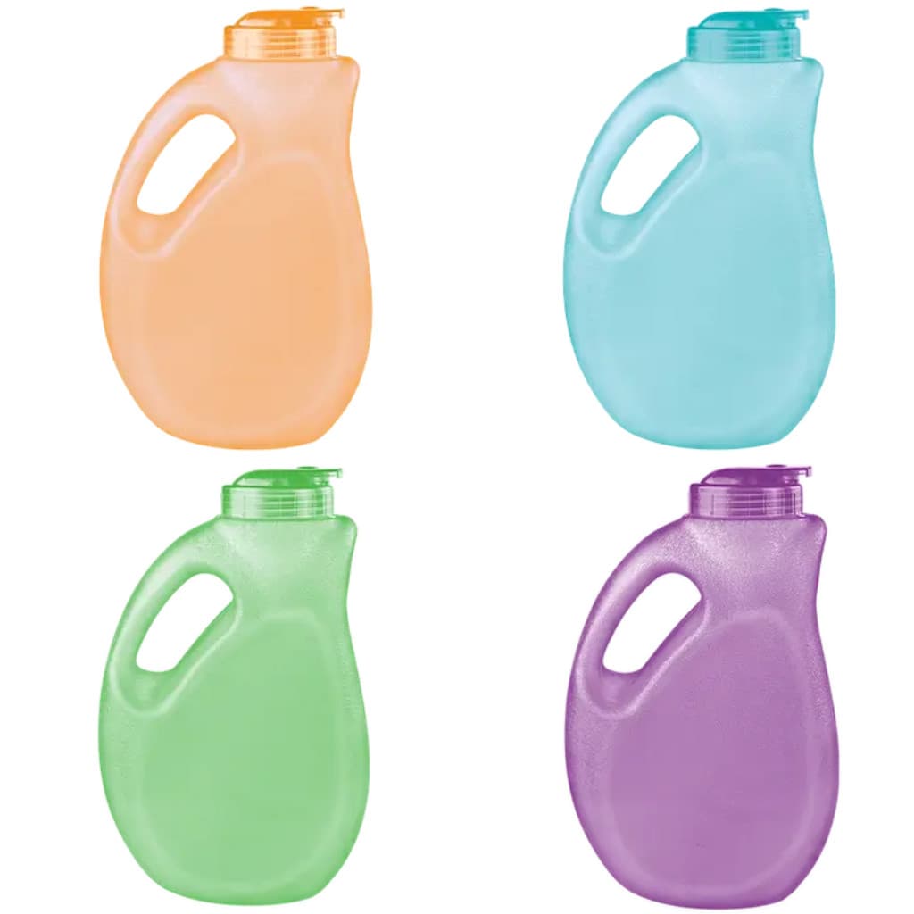 Kit 4 Garrafa de Agua Para Geladeira 2,6 Litros Com Tampa Clic 2600ml Cozinha Gelada Jarra Antivazamento Livre de BPA