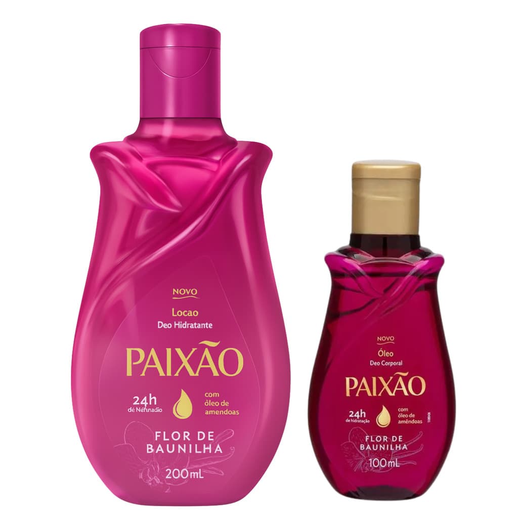Kit Hidratante 200ml + Óleo Corporal Flor de Baunilha 100ml