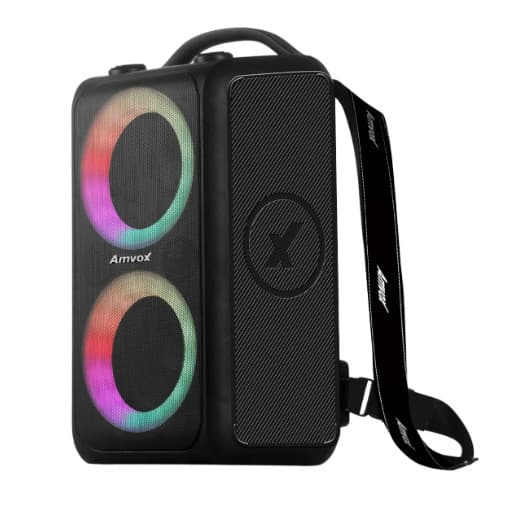 Caixa De Som Amvox Aca600 Bluetooth Portátil Amplificada 600w Rms Bagvox