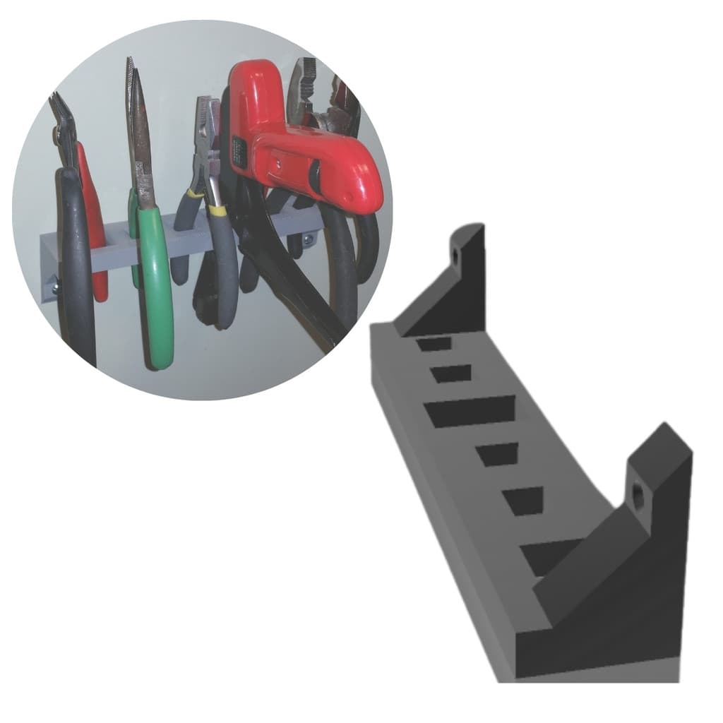 Porta-alicates De Parede Universal Para Ferramentas Alicates Preto