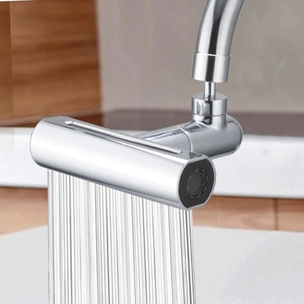 Extensor Torneira Giratório 360° 4 Tipos Jatos Arejador Chuveirinho Enxágue Rápido