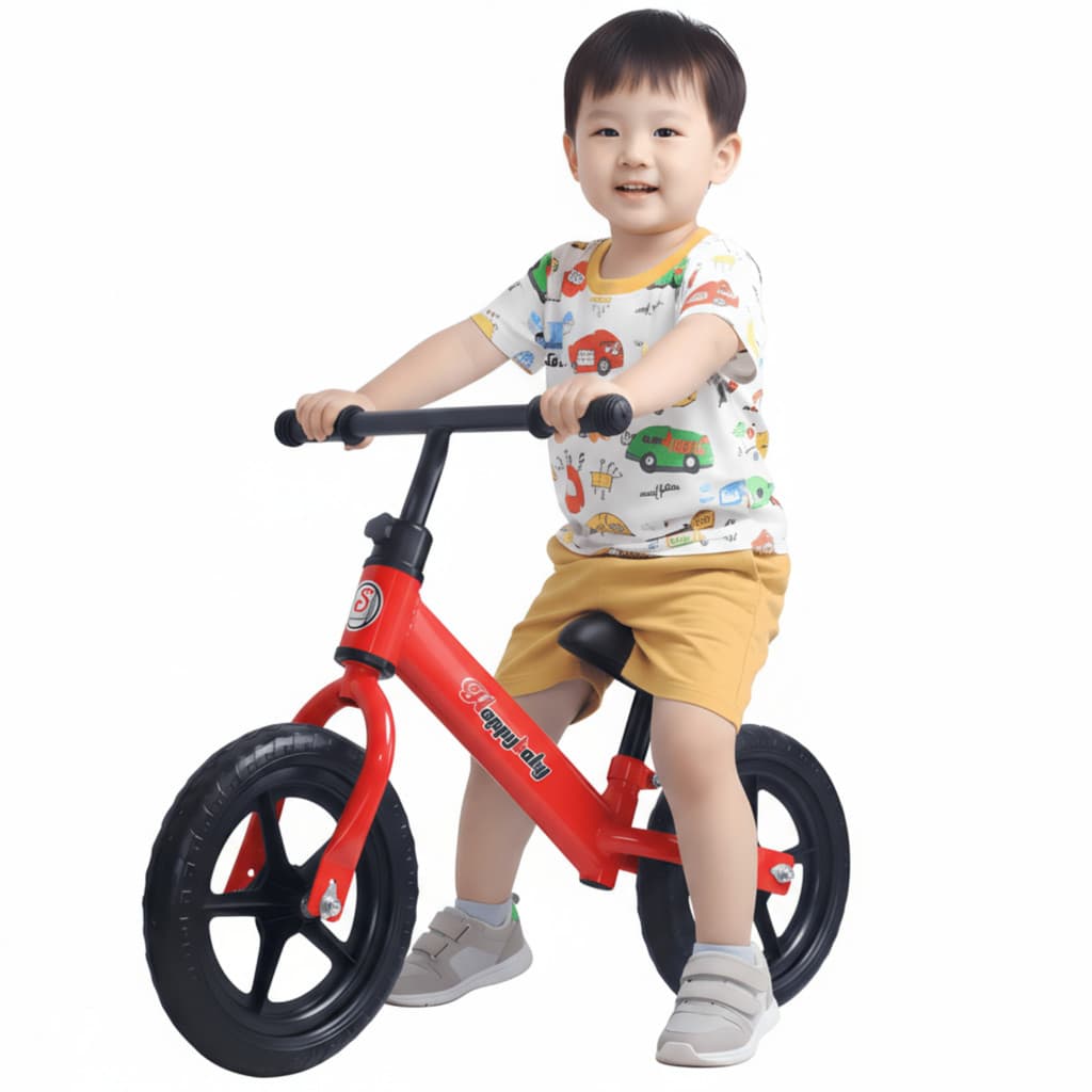 Bicicleta Infantil De Equilíbrio Sem Pedal 2 Rodas Vermelha - Castela