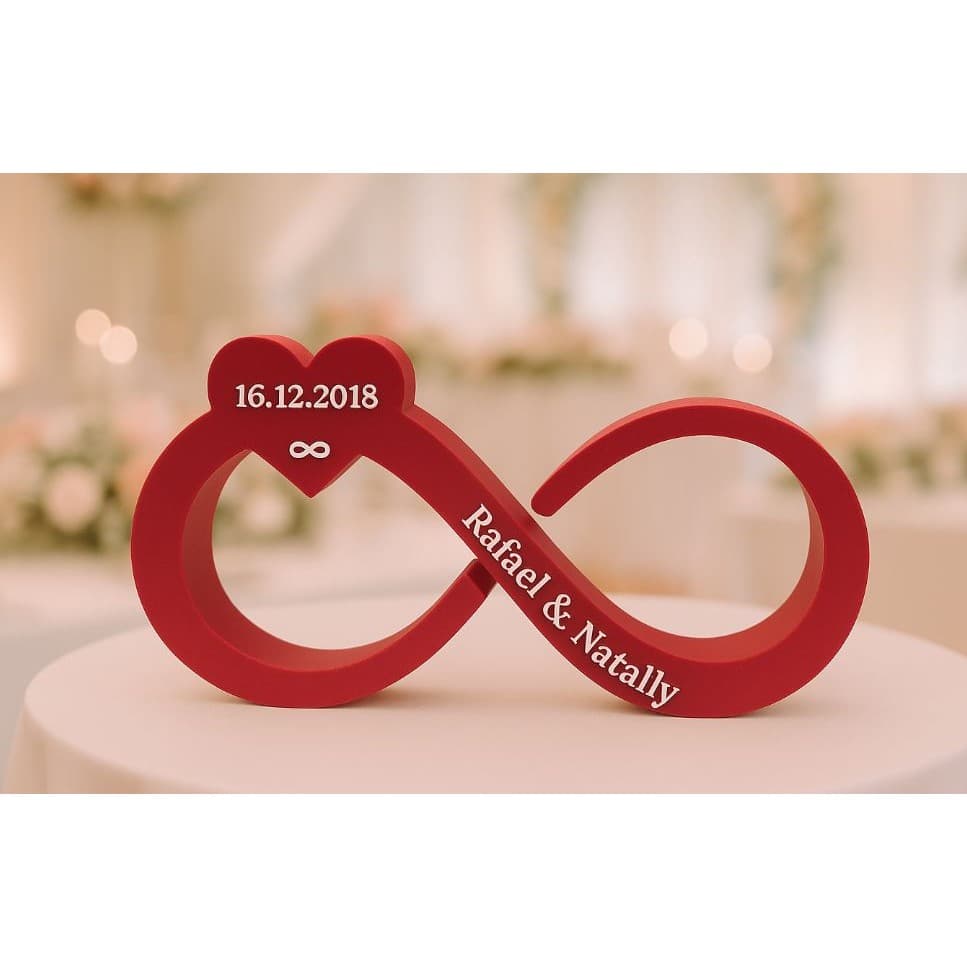 Enfeite Casamento Infinito Personalizado