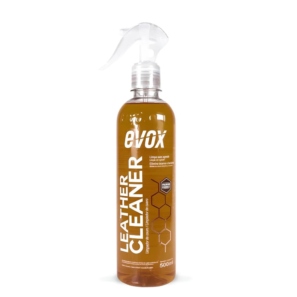 LIMPADOR DE COURO EVOX LEATHER CLEANER LIMPA S/ AGREDIR 500ML