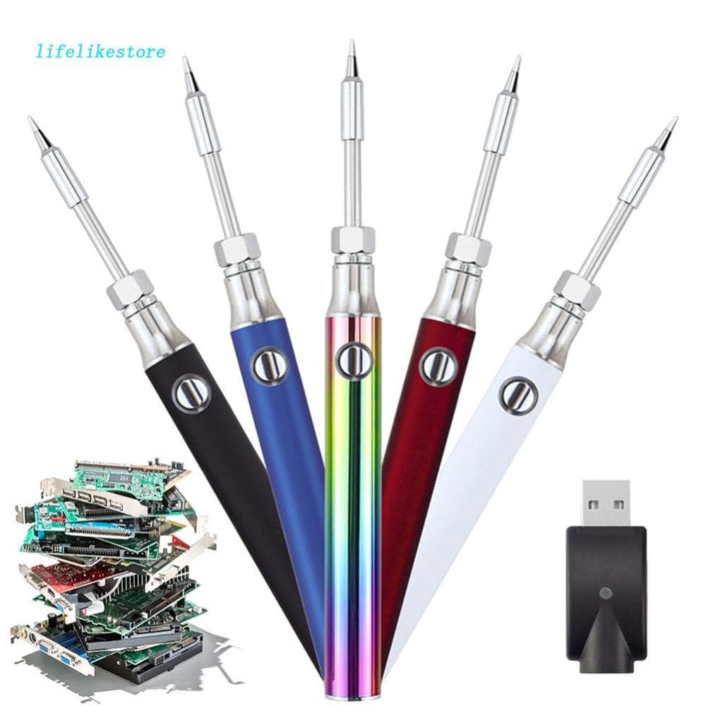 Caneta De Ferro De Solda Elétrica Portátil De 510 Fios 350/650/1100mAh Com Carregador USB [lifelikestore.br]