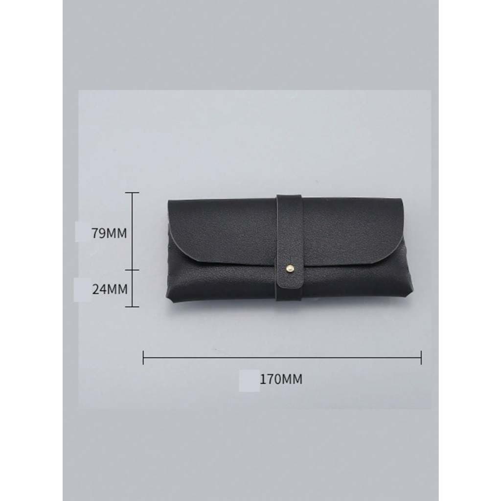 Luxo Estojo Portátil para Óculos de Sol - Tipo Carteira com Capa Anti-Impacto e Botão Fácil de Abrir