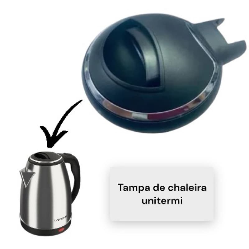 Tampa Original para Chaleira Elétrica Unitermi - Peça de Reposição
