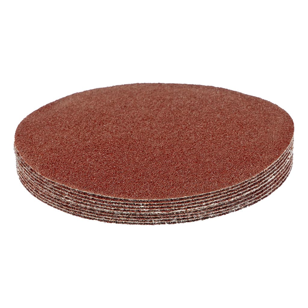 DISCO DE LIXA COM VELCRO, GRAO 60, 125MM, 10PCS // MTX