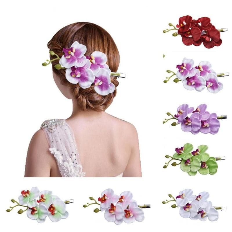 1 Pçs Feminino Flor Grampo De Cabelo Festa De Noiva Havaí Hairpin Decoração Garra Grampos Para Mulher Clipe