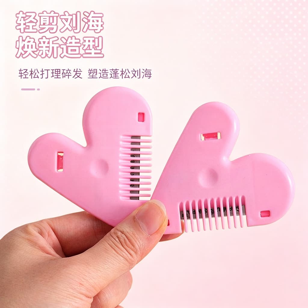 Tesoura de desbaste para crianças, corte de cabelo dedicado, franja, corte de segurança, pente de corte de cabelo domést