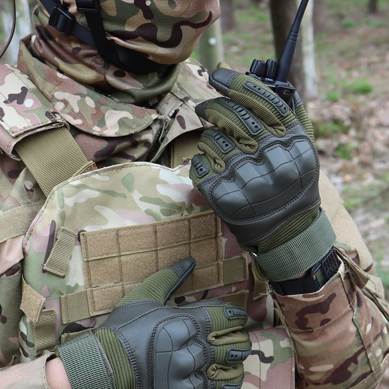 Selo tático armadura de dedo completo luvas de tela de toque treinamento tiro luvas esportivas proteção ao ar livre anti