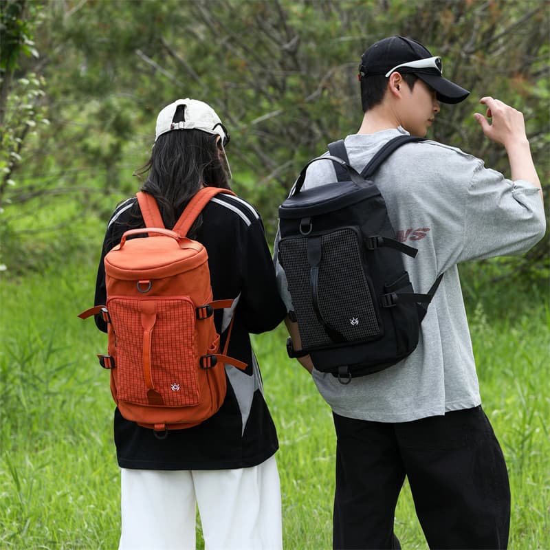 Estilo funcional ao ar livre mochila das mulheres dos homens saco de viagem de grande capacidade lazer esportes montanhi